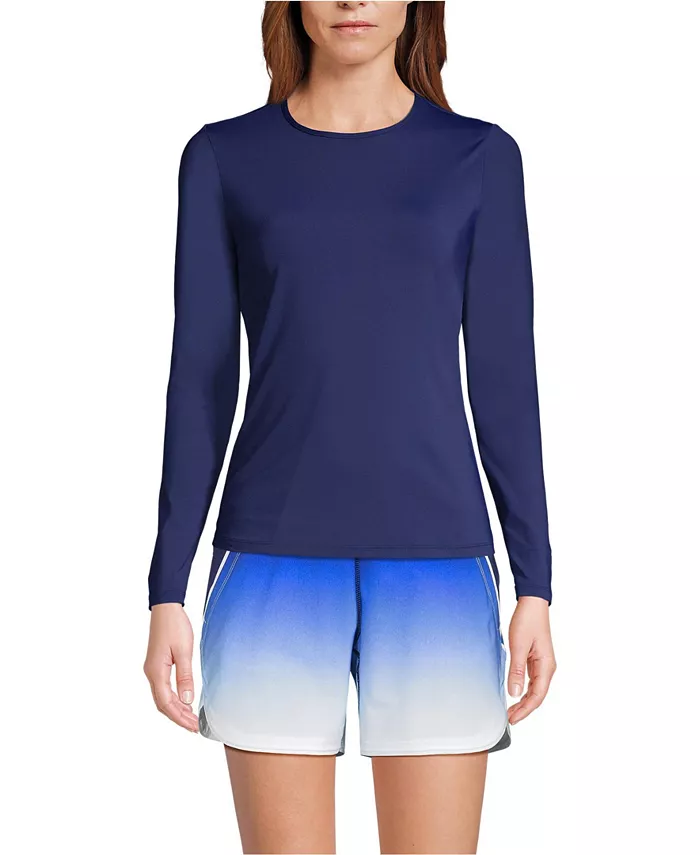 Женский длинный рашгард с защитой от солнца UPF 50 и свободным кроем Lands' End, синий
Женский длинный рашгард с защитой от солнца UPF 50 и свободным кроем Lands' End, синий