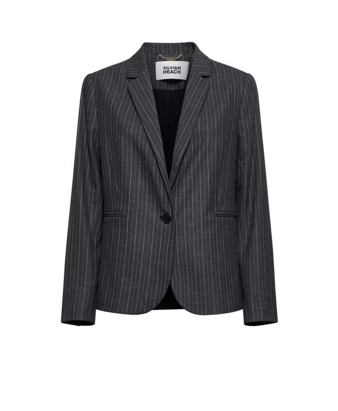 Блейзер с тонкими полосками Silvian Heach, серый
Блейзер с тонкими полосками Silvian Heach, серый
