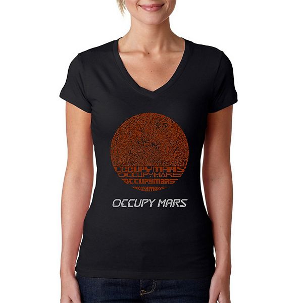 Футболка с V-образным вырезом и принтом Occupy Mars La Pop Art
Футболка с V-образным вырезом и принтом Occupy Mars La Pop Art