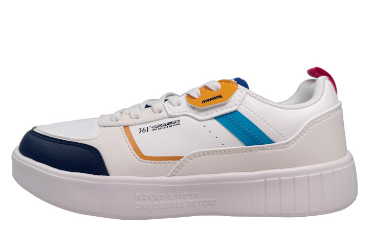 Кеды мужские, обувь для скейтбординга низкая белый/черный 361° 
Кеды мужские, обувь для скейтбординга низкая белый/черный 361°