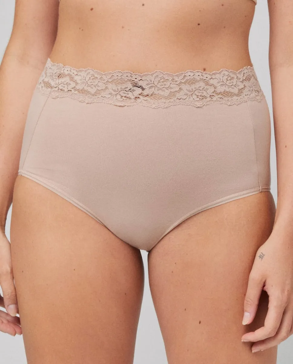 Высокий контрольный бюстгальтер с кружевной отделкой Ysabel Mora, бежевый
Высокий контрольный бюстгальтер с кружевной отделкой Ysabel Mora, бежевый