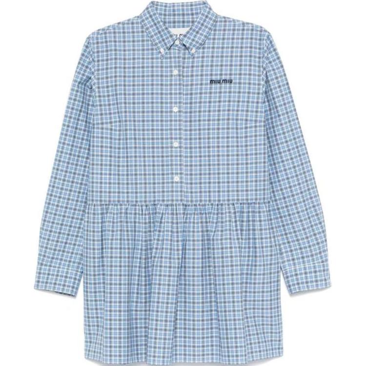 MIU MIU Check Shirt Celeste/Blue
MIU MIU Check Shirt Celeste/Blue