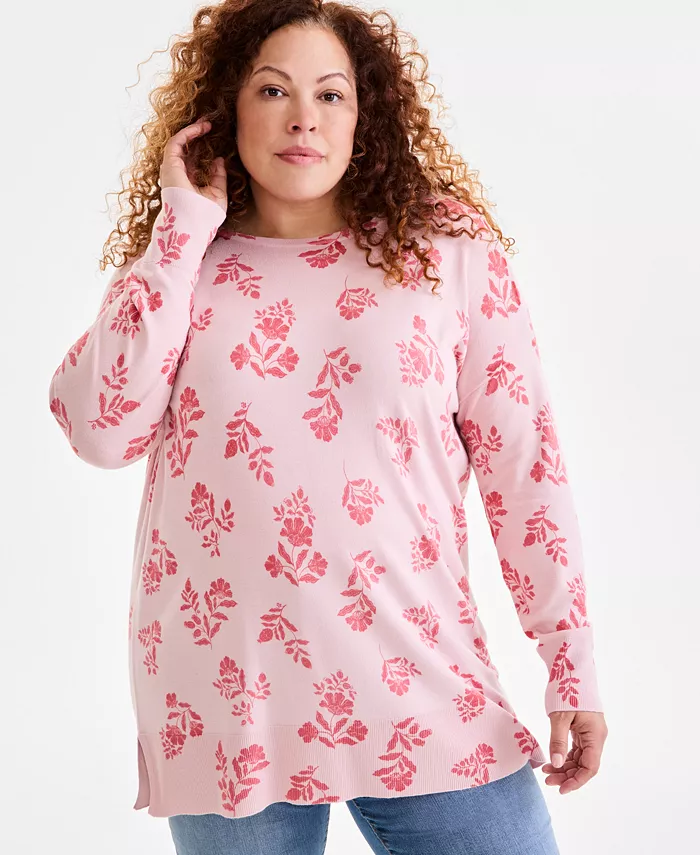 Туника-свитер больших размеров с принтом Style & Co, розовый
Туника-свитер больших размеров с принтом Style & Co, розовый