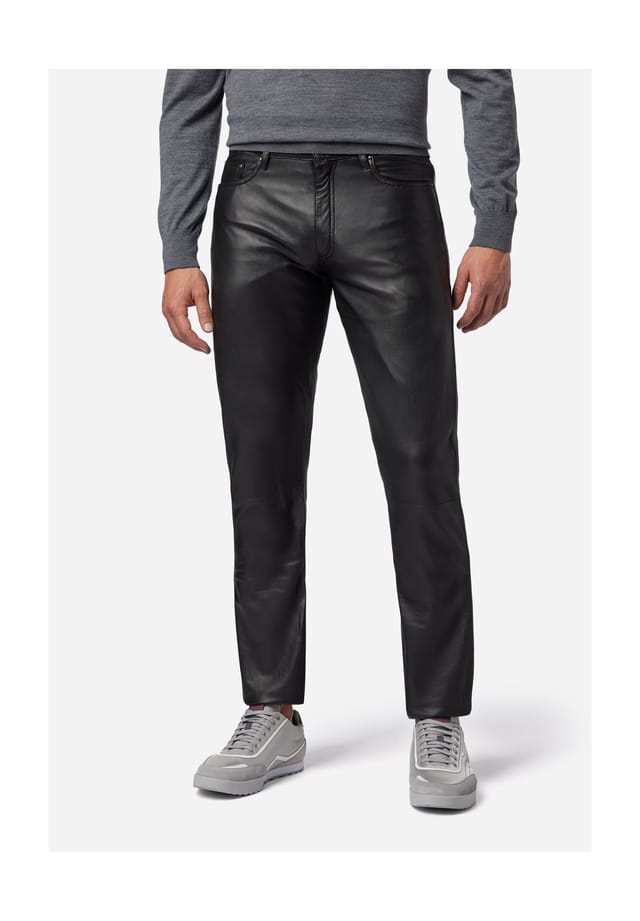 Кожаные брюки № 3 tr джинсы в классическом стиле с 5 карманами - прямой крой Ricano, черный
Кожаные брюки № 3 tr джинсы в классическом стиле с 5 карманами - прямой крой Ricano, черный