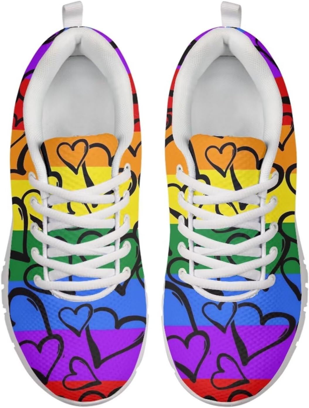 Женские и мужские кроссовки на шнуровке, спортивные, прочные, для бега, походов и тренажерного зала, размеры США 5-15 Xixirimido, Rainbow Heart
Женские и мужские кроссовки на шнуровке, спортивные, прочные, для бега, походов и тренажерного зала, размеры США 5-15 Xixirimido, Rainbow Heart