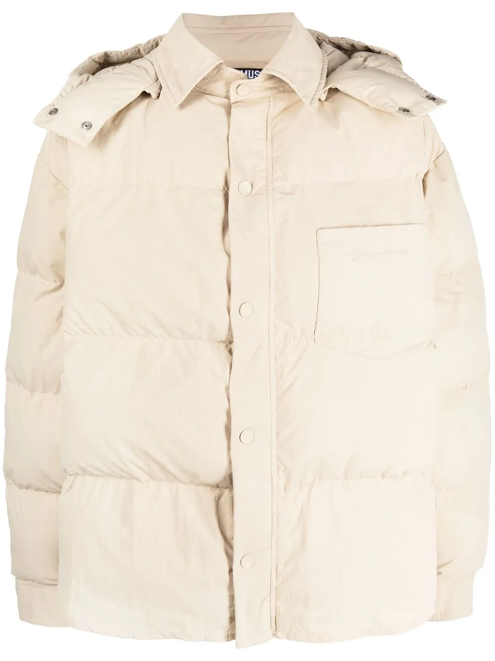 Дутая куртка-рубашка Doudoune JACQUEMUS, нейтральный 
Дутая куртка-рубашка Doudoune JACQUEMUS, нейтральный