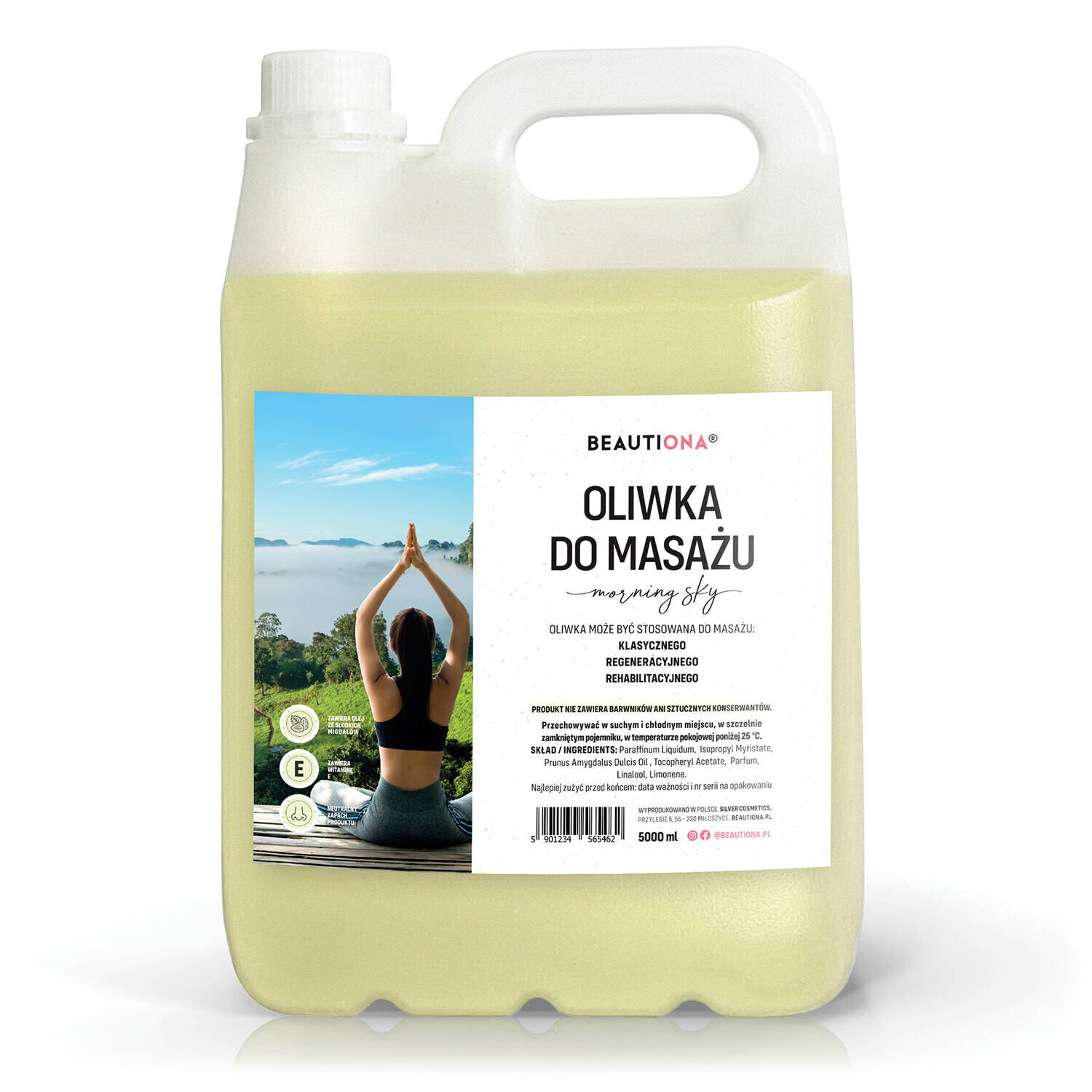 Beautiona Массажное масло для тела и лица Morning Sky, 5л
Beautiona Массажное масло для тела и лица Morning Sky, 5л