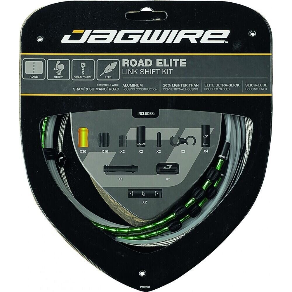 Комплект тросов переключения передач Jagwire Road Elite, зеленый / зеленый / зеленый
Комплект тросов переключения передач Jagwire Road Elite, зеленый / зеленый / зеленый