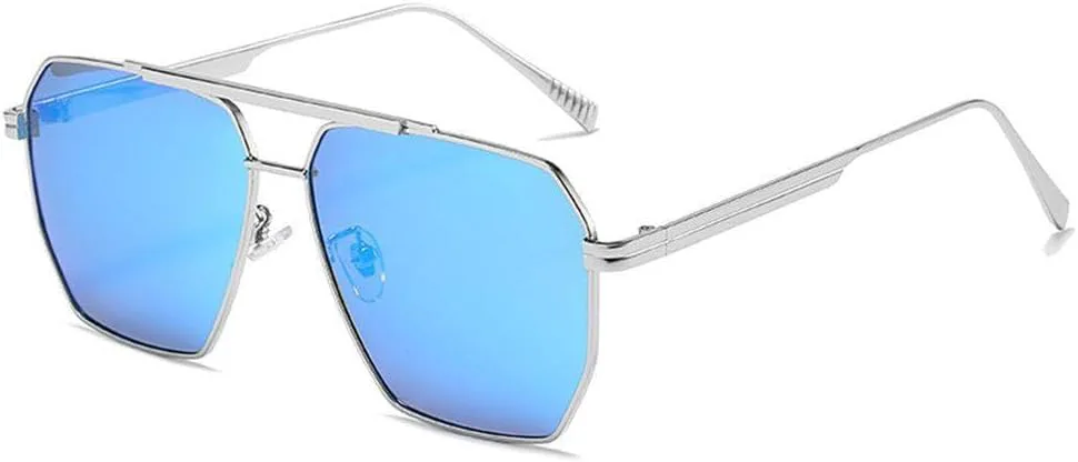 Солнцезащитные очки для лета с защитой от УФ-излучения, модные металлические многоугольные солнцезащитные очки, классические модные очки MTZJH, Silver-blue
Солнцезащитные очки для лета с защитой от УФ-излучения, модные металлические многоугольные солнцезащитные очки, классические модные очки MTZJH, Silver-blue