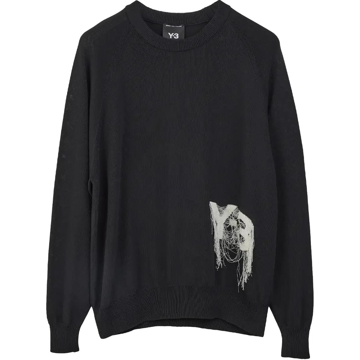 Джемпер Adidas Y 3 Logo Knit Crew Sweatshirt Y-3, черный
Джемпер Adidas Y 3 Logo Knit Crew Sweatshirt Y-3, черный