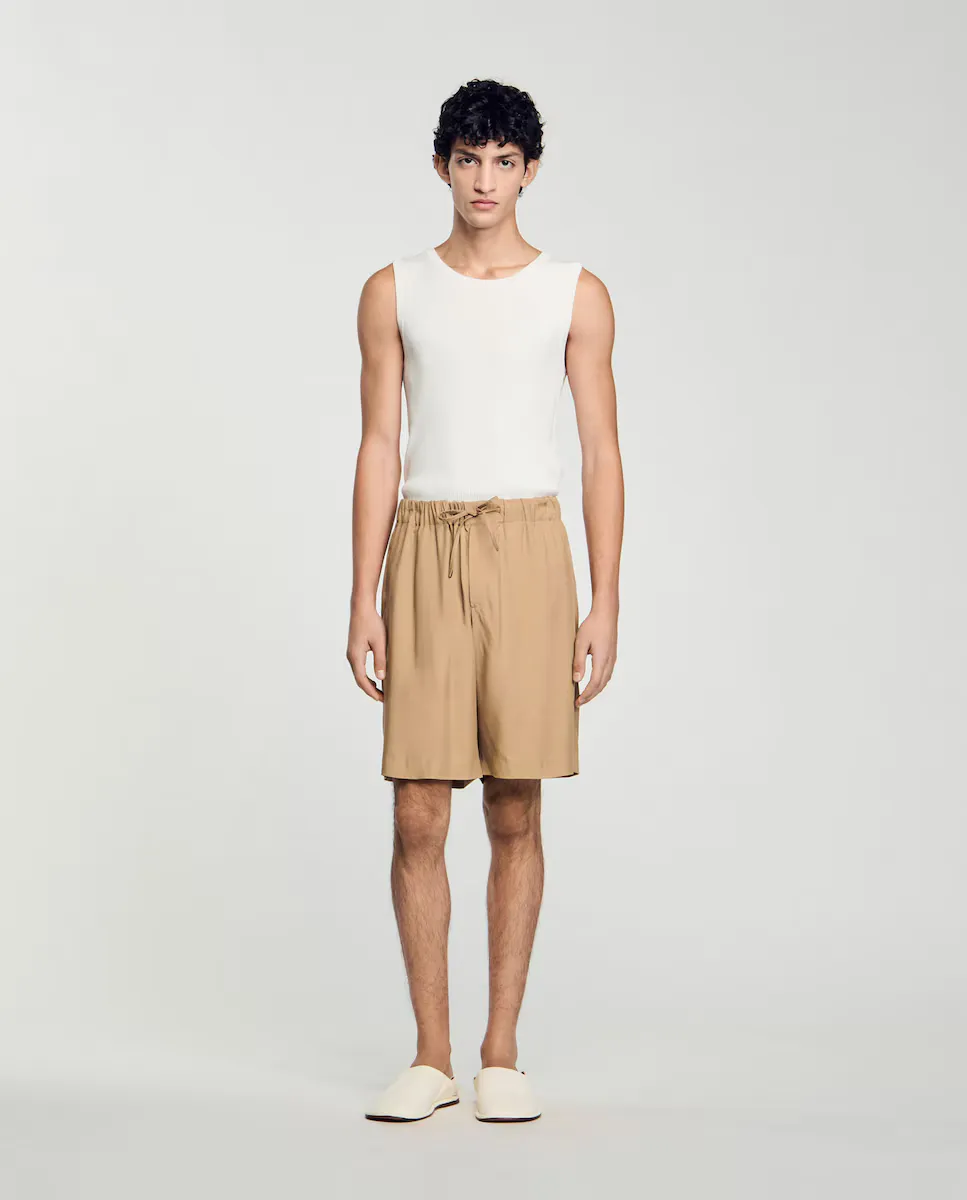 Струящиеся мужские шорты-бермуды Sandro, цвет Marrón claro
Струящиеся мужские шорты-бермуды Sandro, цвет Marrón claro