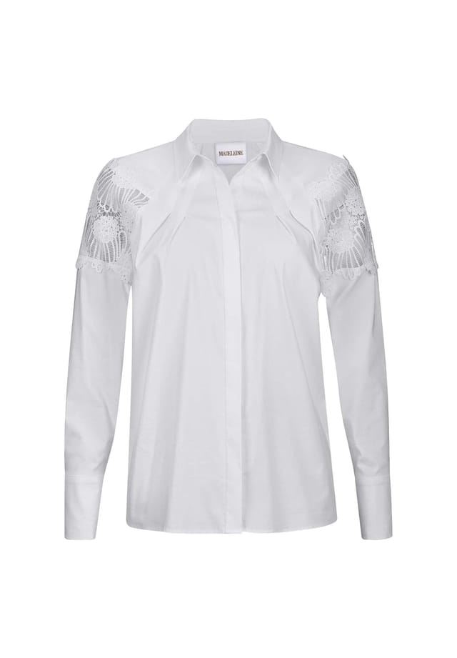 Блузка-Рубашка с кружевом Madeleine, белый
Блузка-Рубашка с кружевом Madeleine, белый