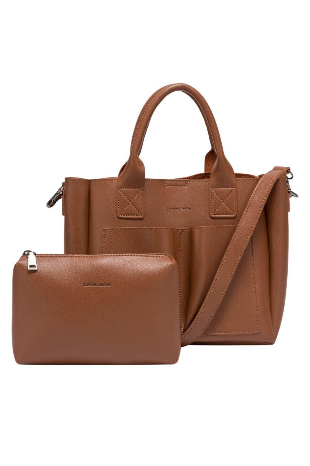 Маленькая сумка-саквояж Megan с двумя ремнями Claudia Canova, коричневый
Маленькая сумка-саквояж Megan с двумя ремнями Claudia Canova, коричневый
