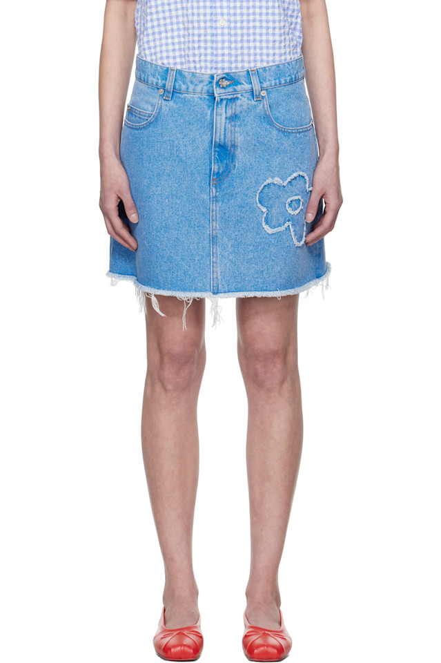 Расклешенная джинсовая мини-юбка Marni, цвет cobalt
Расклешенная джинсовая мини-юбка Marni, цвет cobalt