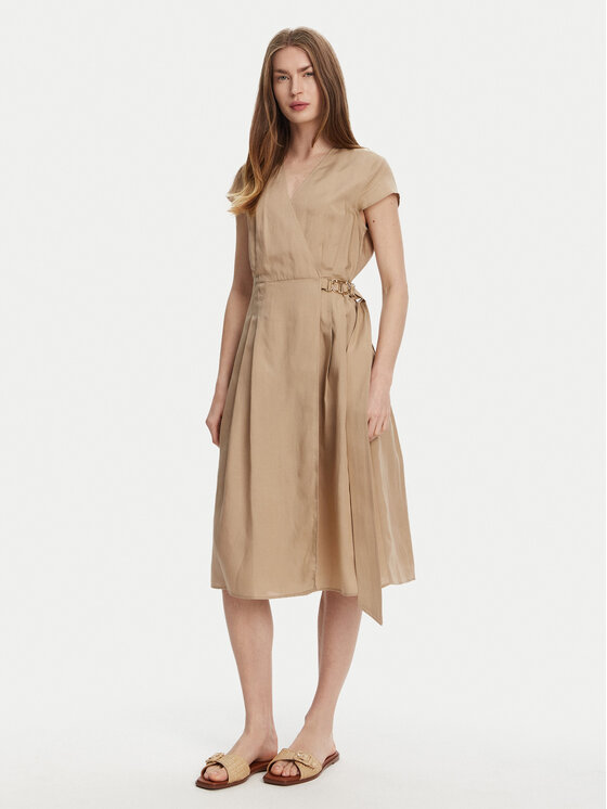 Летнее платье свободного кроя 251TT2072 Twinset, бежевый
Летнее платье свободного кроя 251TT2072 Twinset, бежевый