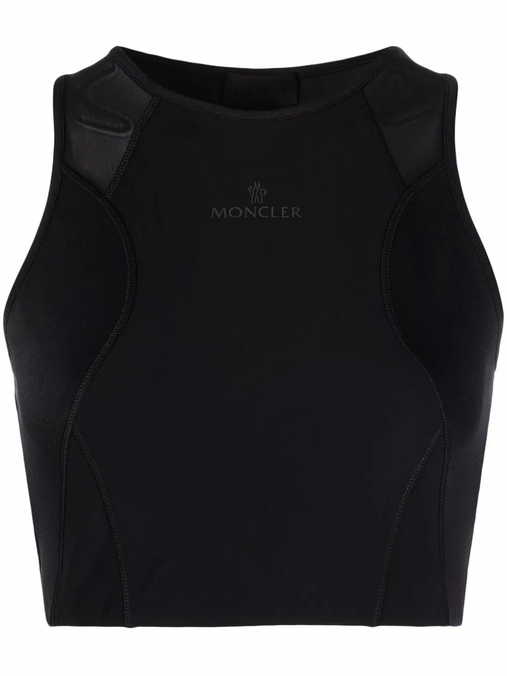 Укороченный топ с логотипом MONCLER, черный
Укороченный топ с логотипом MONCLER, черный