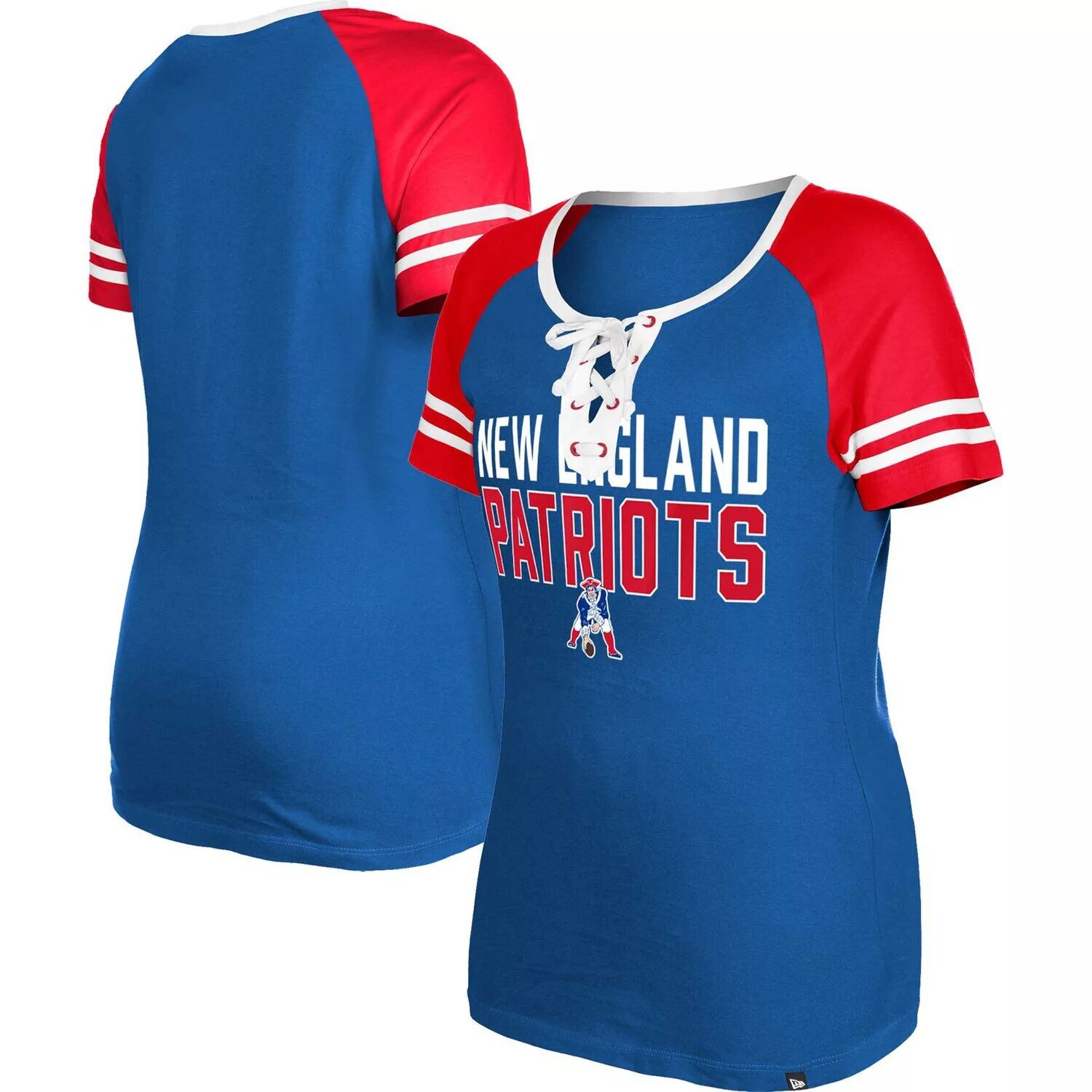 Женская футболка New Era Royal New England Patriots Throwback реглан на шнуровке New Era
Женская футболка New Era Royal New England Patriots Throwback реглан на шнуровке New Era