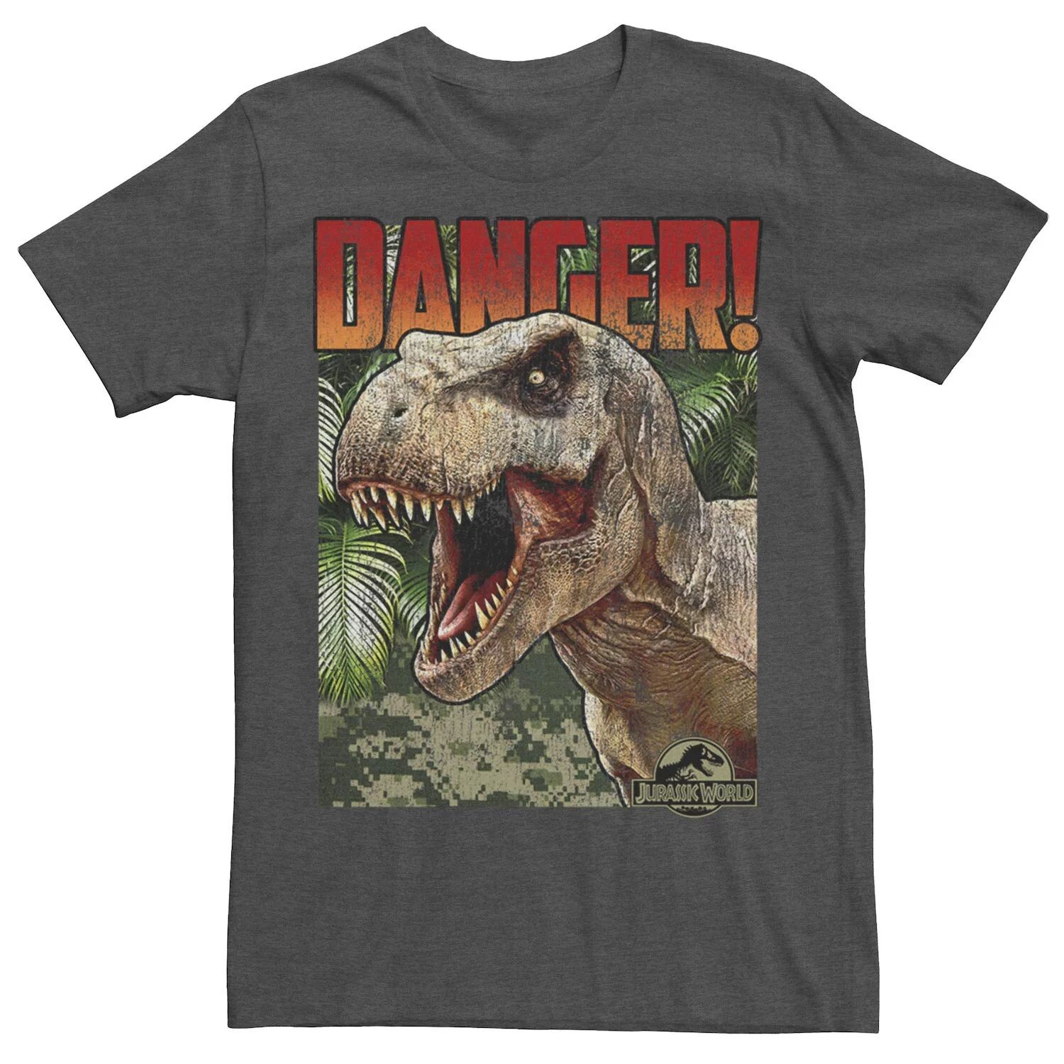Мужская футболка Jurassic World Danger T-Rex с графическим плакатом в стиле ретро Licensed Character
Мужская футболка Jurassic World Danger T-Rex с графическим плакатом в стиле ретро Licensed Character
