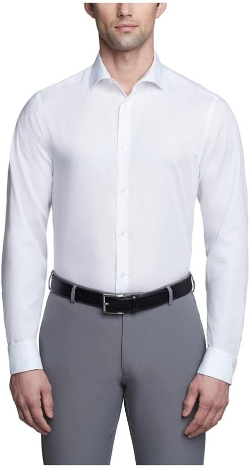 Мужская рубашка Calvin Klein Slim Fit Non Iron Solid French Cuff с манжетами - эксклюзивно на Amazon, White
Мужская рубашка Calvin Klein Slim Fit Non Iron Solid French Cuff с манжетами - эксклюзивно на Amazon, White