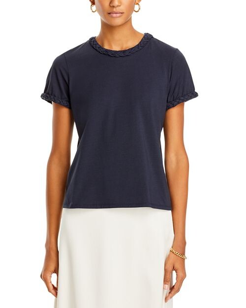 Плетеная хлопковая футболка Cinq à Sept, цвет Blue
Плетеная хлопковая футболка Cinq à Sept, цвет Blue