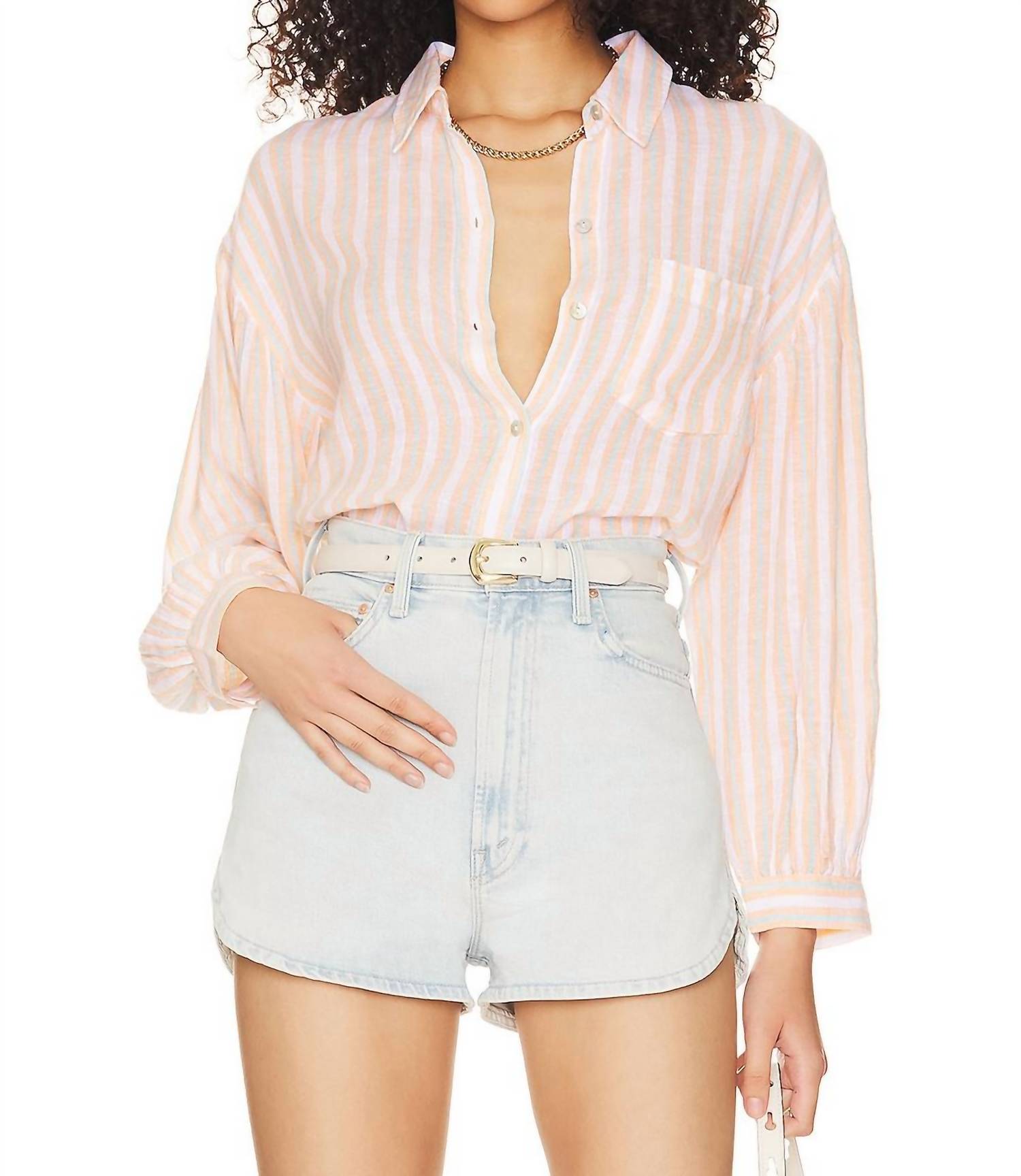 Топ Clio в полоску цвета клементина Rails, Clementine Stripe
Топ Clio в полоску цвета клементина Rails, Clementine Stripe