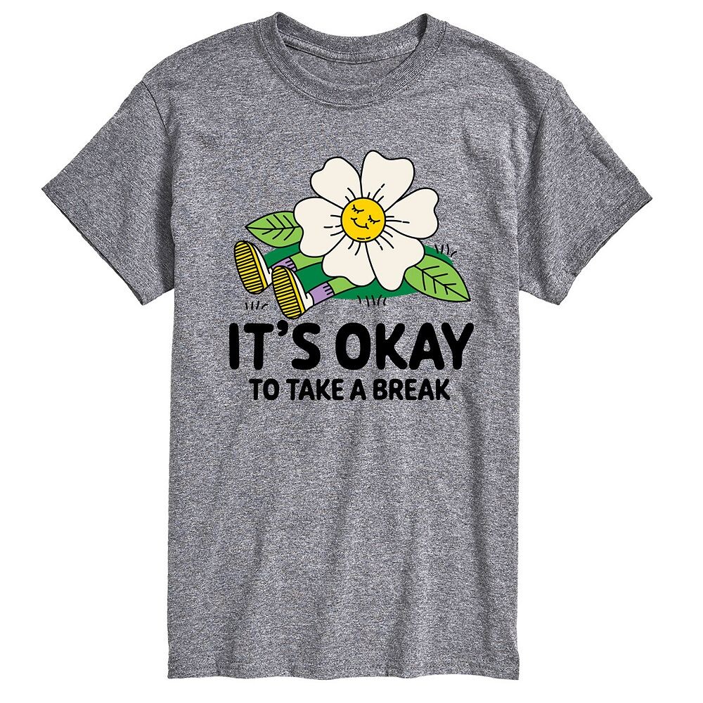 Мужская футболка с рисунком «It's OK Take A Break» Licensed Character, цвет Heather Gray
Мужская футболка с рисунком «It's OK Take A Break» Licensed Character, цвет Heather Gray
