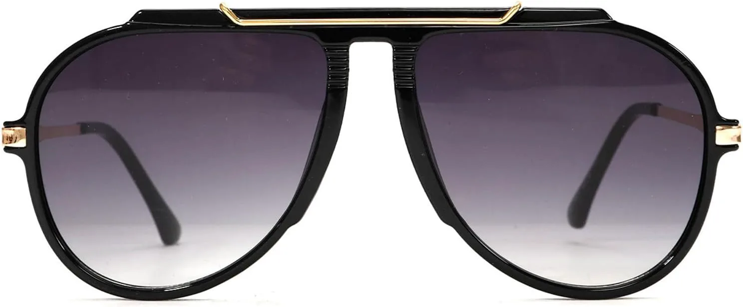 Солнцезащитные очки Willochra Oversized Oval Pilot для женщин и мужчин, большие, роскошные, в стиле ретро, Y2K, панк, черные, солнцезащитные очки UV400, C1
Солнцезащитные очки Willochra Oversized Oval Pilot для женщин и мужчин, большие, роскошные, в стиле ретро, Y2K, панк, черные, солнцезащитные очки UV400, C1