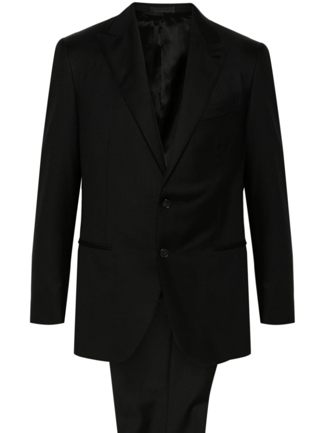 Caruso однобортный шерстяной костюм, черный
Caruso однобортный шерстяной костюм, черный