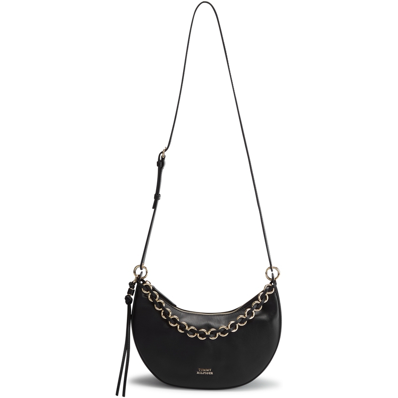 Tommy Hilfiger Женская черная кожаная сумка через плечо среднего размера, Black BDS
Tommy Hilfiger Женская черная кожаная сумка через плечо среднего размера, Black BDS