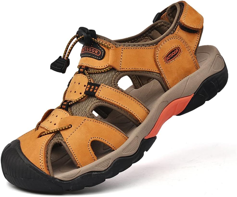 Мужские спортивные походные сандалии Veslexth, рыбацкие, летние, для активного отдыха на улице, регулируемые амфибийные повседневные пляжные сандалии с закрытым носком, противоскользящие для пеших прогулок, желтый
Мужские спортивные походные сандалии Veslexth, рыбацкие, летние, для активного отдыха на улице, регулируемые амфибийные повседневные пляжные сандалии с закрытым носком, противоскользящие для пеших прогулок, желтый