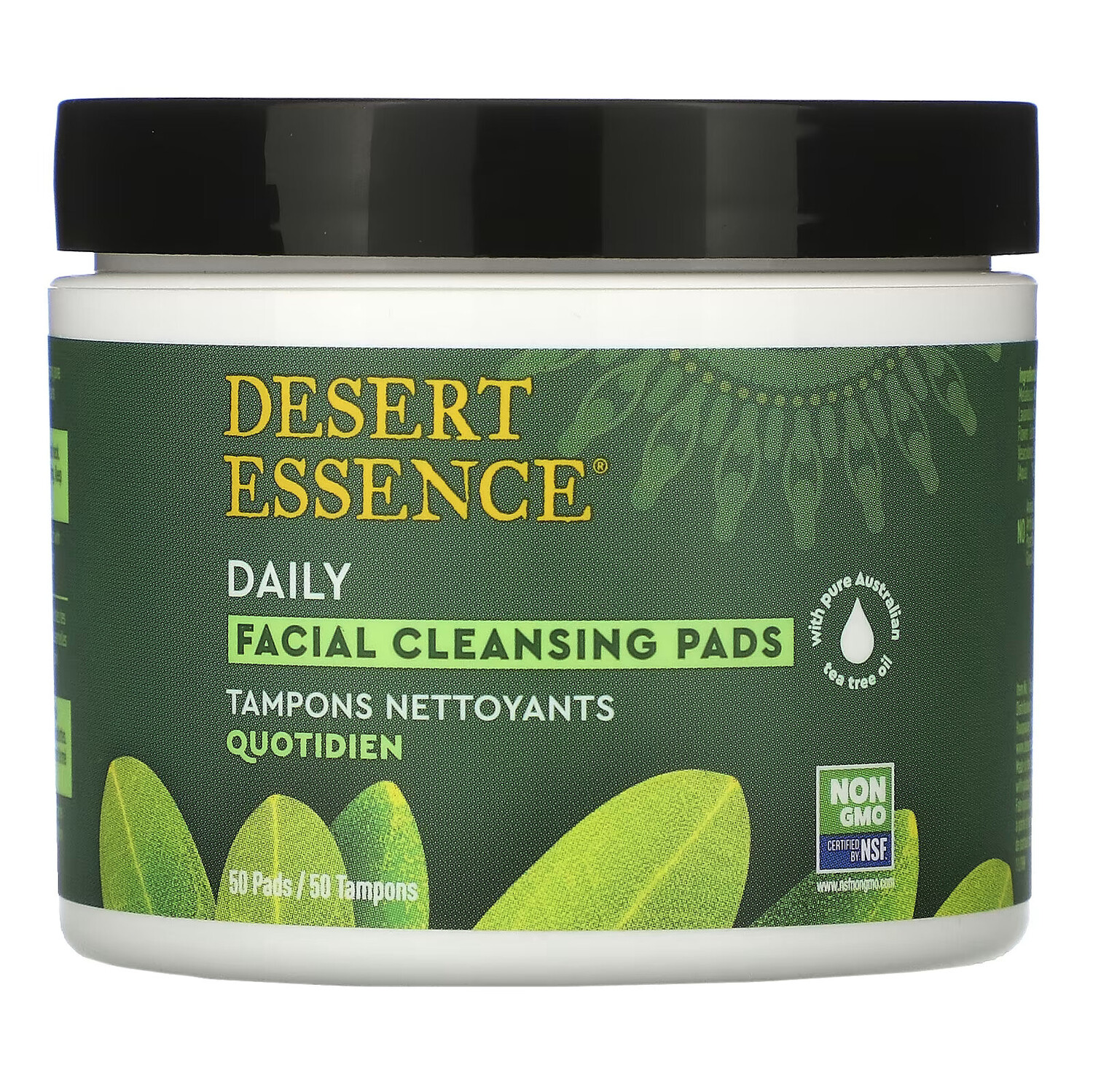 Desert Essence, ватные диски для ежедневной очистки кожи лица, 50 штук
Desert Essence, ватные диски для ежедневной очистки кожи лица, 50 штук