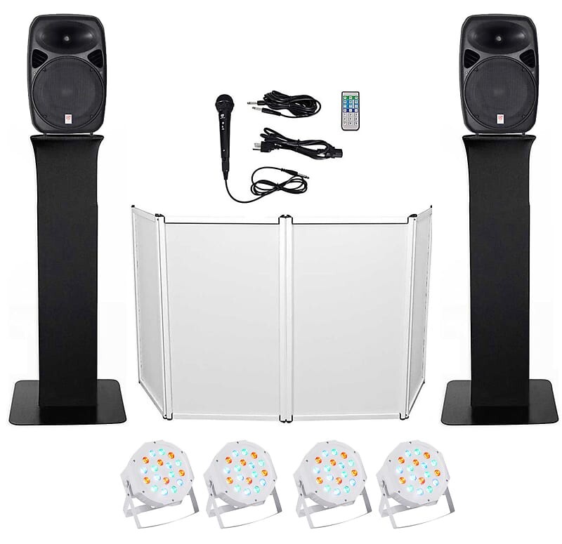 DJ-пакет с двумя 15-дюймовыми Bluetooth-динамиками + микрофон + штатив + тотемные стойки + фасад + освещение Rockville RPG152K+(2) RTP32B+RFAAW PACK 2
DJ-пакет с двумя 15-дюймовыми Bluetooth-динамиками + микрофон + штатив + тотемные стойки + фасад + освещение Rockville RPG152K+(2) RTP32B+RFAAW PACK 2