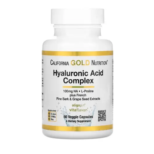 Комплекс гиалуроновой кислоты 60 капсул California Gold Nutrition
Комплекс гиалуроновой кислоты 60 капсул California Gold Nutrition