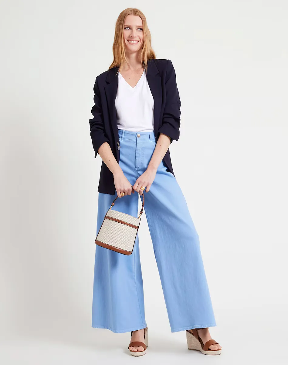 Женские брюки свободного кроя с высокой посадкой Naf Naf, светло-голубой
Женские брюки свободного кроя с высокой посадкой Naf Naf, светло-голубой