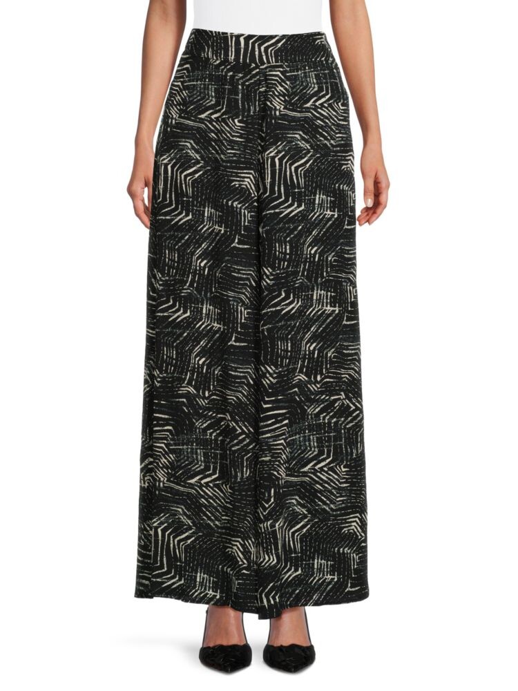 Брюки-палаццо с абстрактным принтом Renee C., черный
Брюки-палаццо с абстрактным принтом Renee C., черный