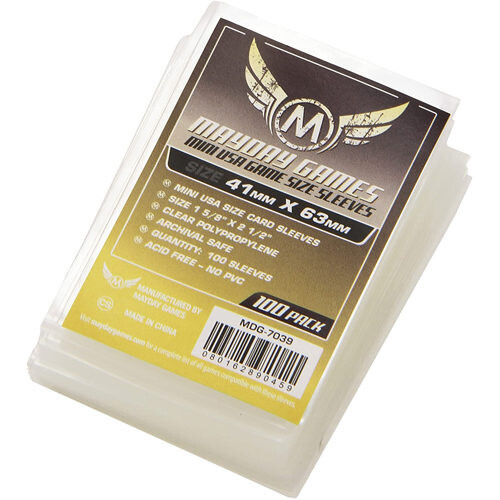 Чехол для карточек 100 X Clear Mini American Card Sleeves 41Mm X 63Mm (Mayday) 
Чехол для карточек 100 X Clear Mini American Card Sleeves 41Mm X 63Mm (Mayday)