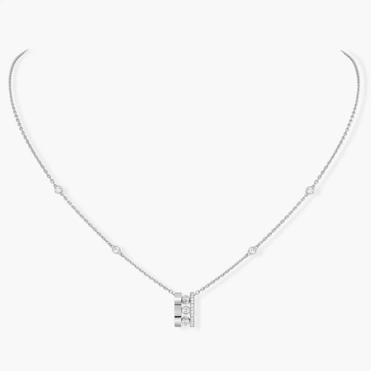 Колье Messika Move Romane Pendant, белое золото/бриллианты
Колье Messika Move Romane Pendant, белое золото/бриллианты