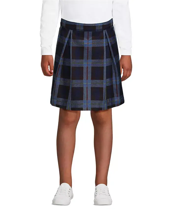Юбка-шорты в клетку для девочек школьная, длина до колена Lands' End, синий
Юбка-шорты в клетку для девочек школьная, длина до колена Lands' End, синий