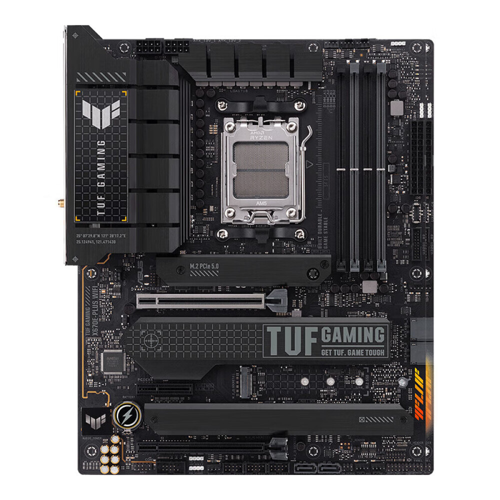 Материнская плата Asus TUF GAMING X670E-PLUS WIFI, AM5, DDR5
Материнская плата Asus TUF GAMING X670E-PLUS WIFI, AM5, DDR5