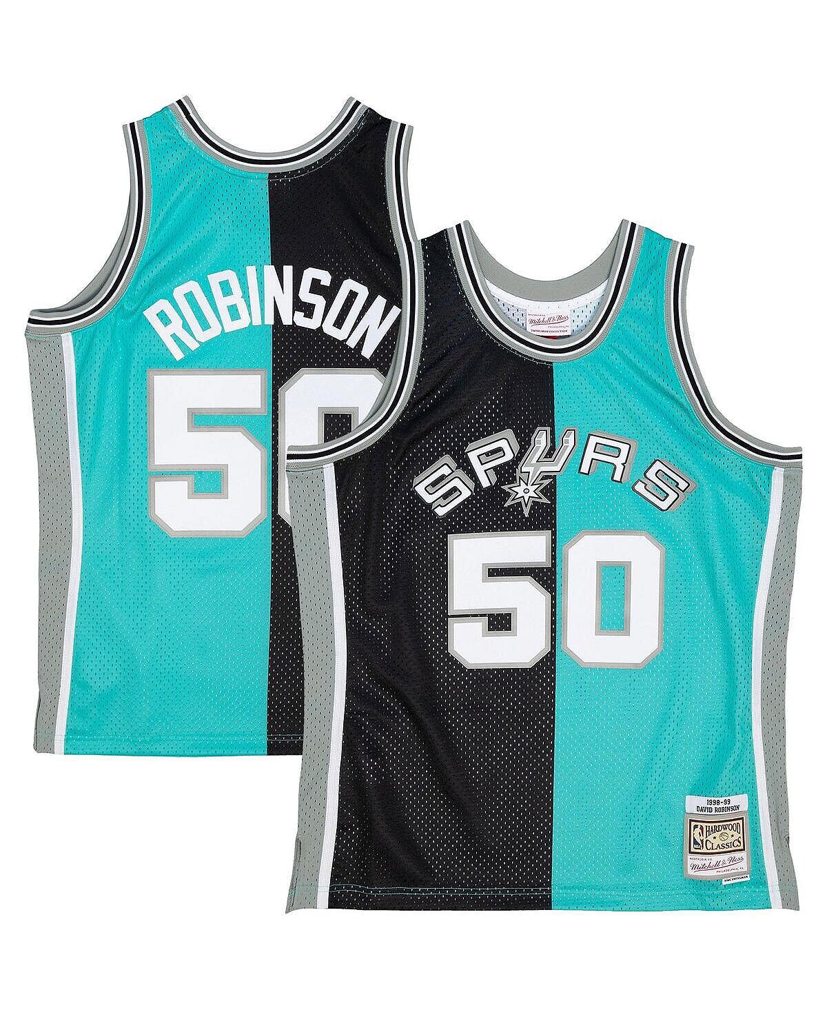 Мужская футболка david robinson black, teal san antonio spurs hardwood classics 1998-99 split swingman jersey Mitchell & Ness, мульти
Мужская футболка david robinson black, teal san antonio spurs hardwood classics 1998-99 split swingman jersey Mitchell & Ness, мульти