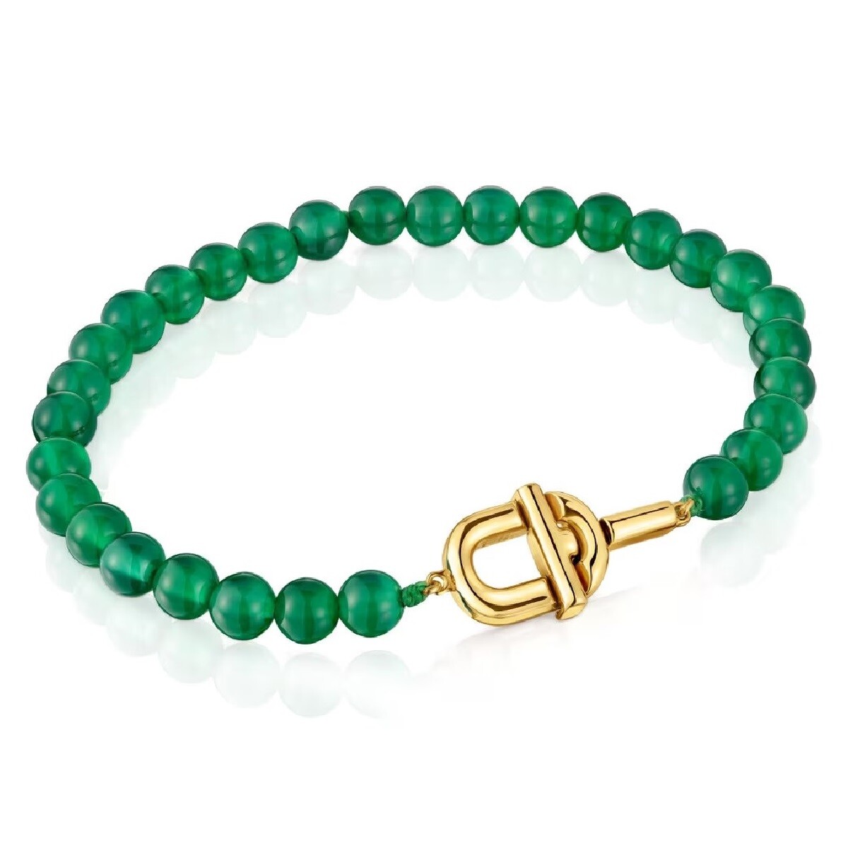 Браслет Tous Tous Manifesto, позолоченное серебро, зеленый 
Браслет Tous Tous Manifesto, позолоченное серебро, зеленый