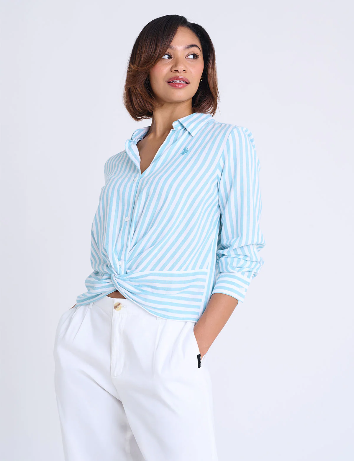 Рубашка U.S. Polo Assn Long Sleeve Knotted Stripe, голубой
Рубашка U.S. Polo Assn Long Sleeve Knotted Stripe, голубой