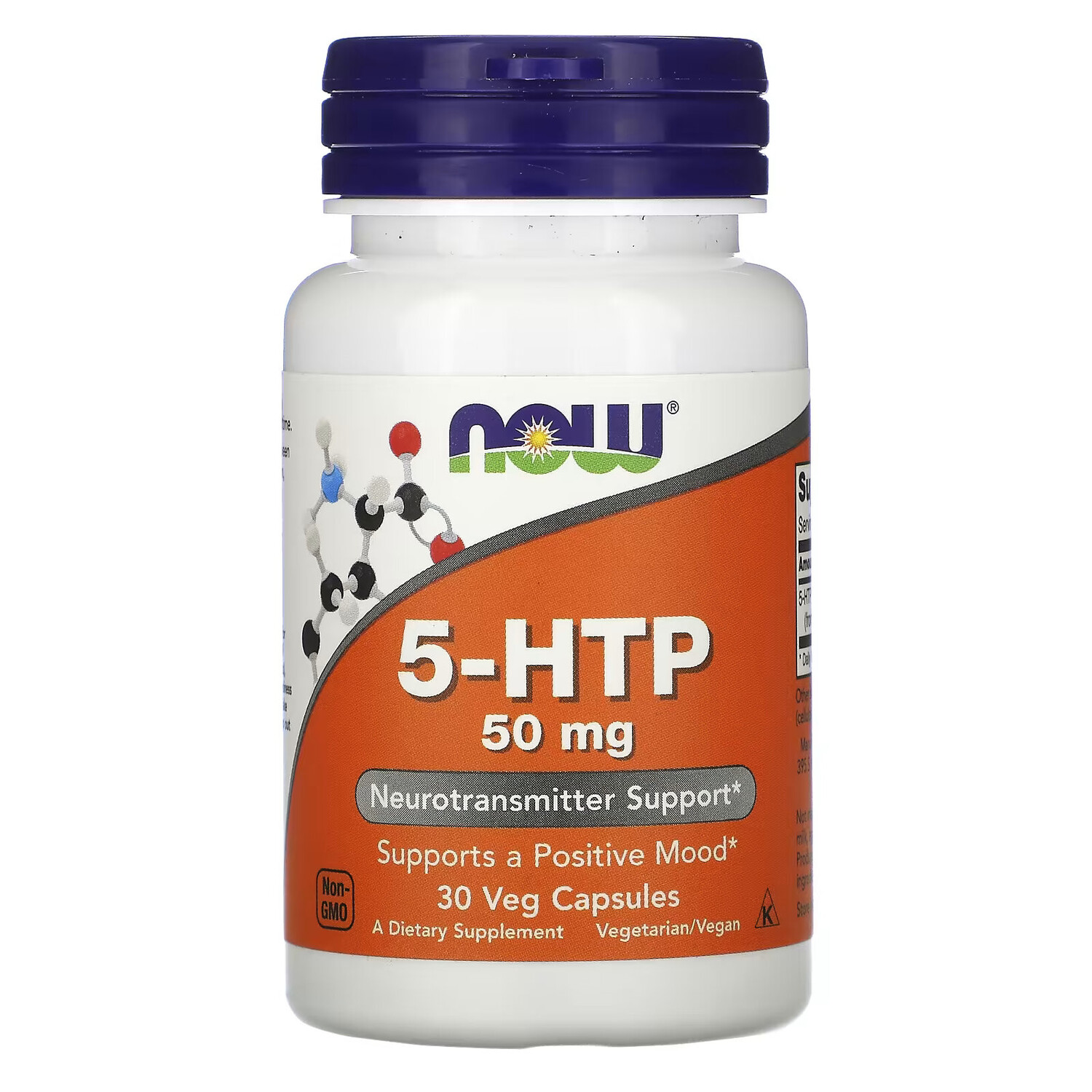 5-HTP NOW Foods 50 мг, 30 капсул
5-HTP NOW Foods 50 мг, 30 капсул