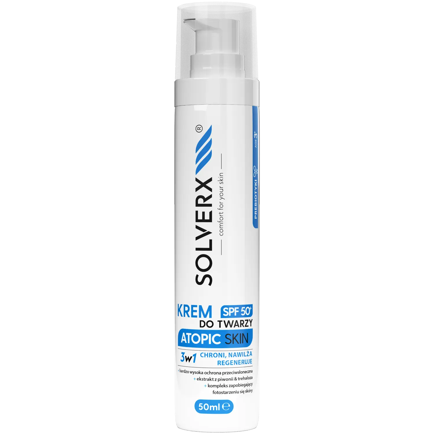 Solverx Atopic Skin крем для лица SPF50+, 50 мл
Solverx Atopic Skin крем для лица SPF50+, 50 мл