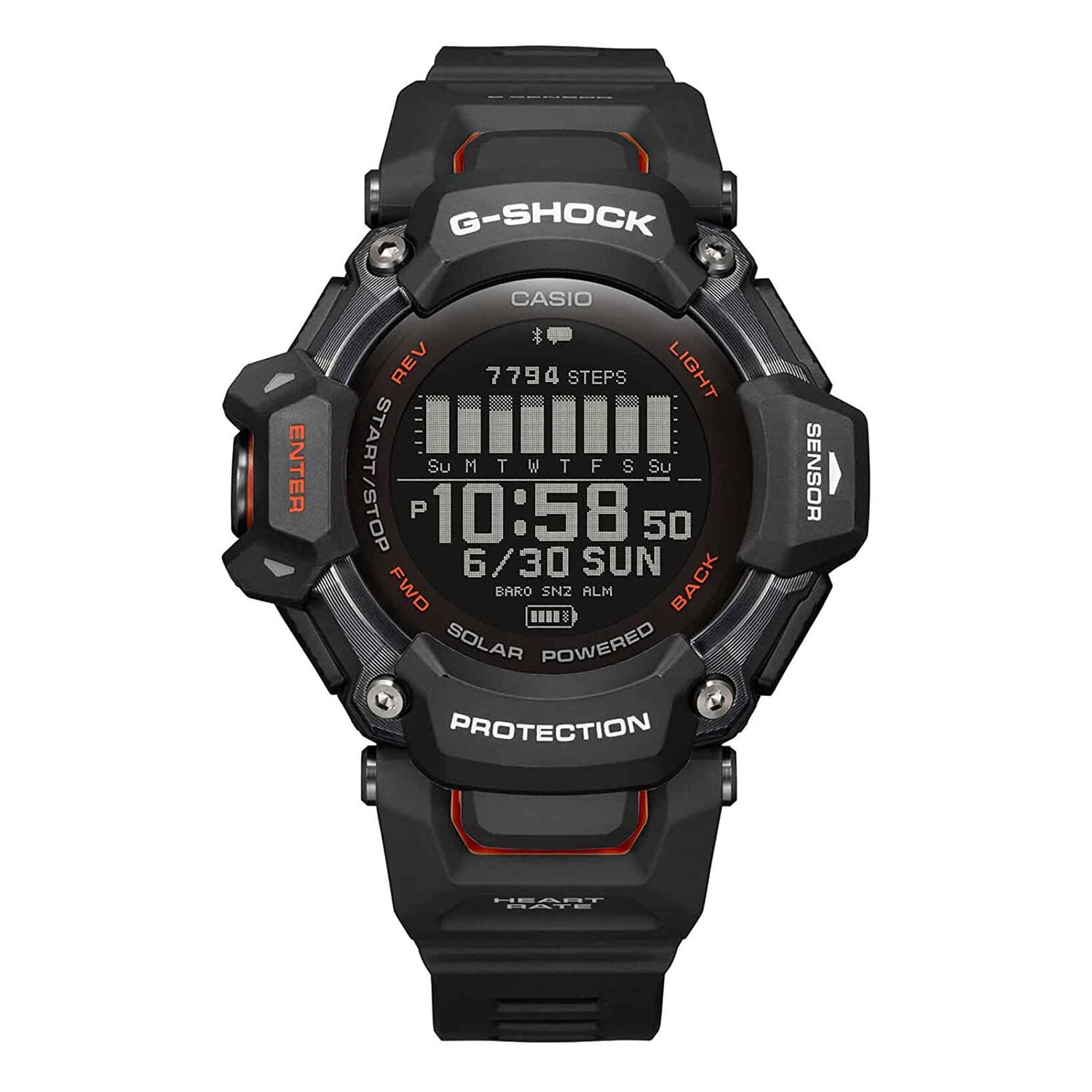 Умные часы Casio G-Shock GBD-H2000, черный/красный
Умные часы Casio G-Shock GBD-H2000, черный/красный