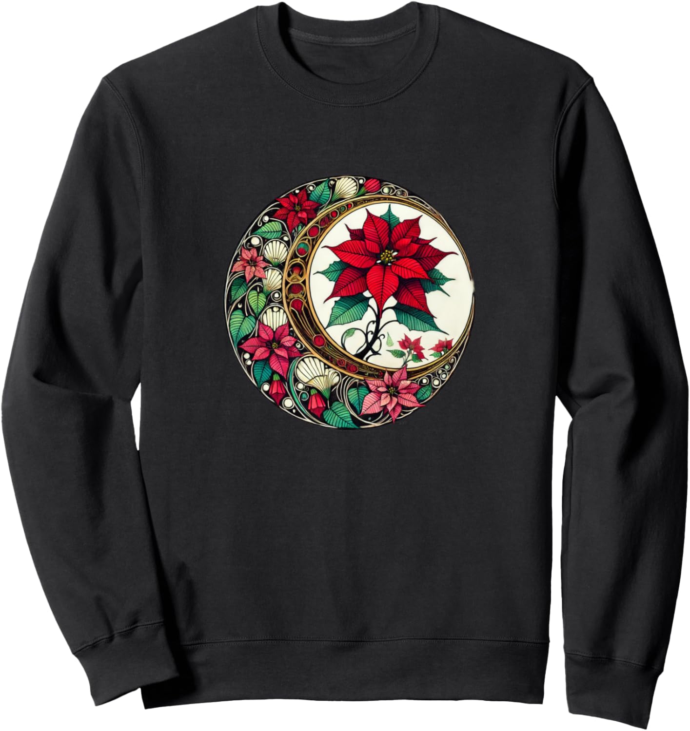 Рождественская толстовка с пуансеттией в стиле модерн Poinsettia Lovers Snugg, черный
Рождественская толстовка с пуансеттией в стиле модерн Poinsettia Lovers Snugg, черный