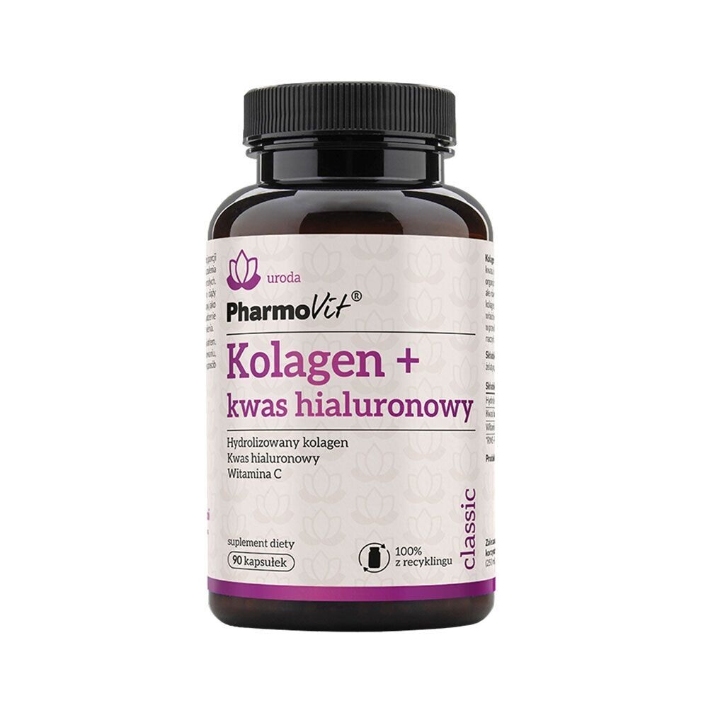 Порошок говяжьего коллагена Pharmovit Classic Kolagen + Kwas Hialuronowy, 90 шт
Порошок говяжьего коллагена Pharmovit Classic Kolagen + Kwas Hialuronowy, 90 шт