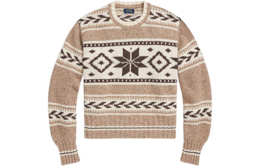 Джаккардовый джемпер с круглым вырезом Polo Ralph Lauren, светло-коричневый
Джаккардовый джемпер с круглым вырезом Polo Ralph Lauren, светло-коричневый