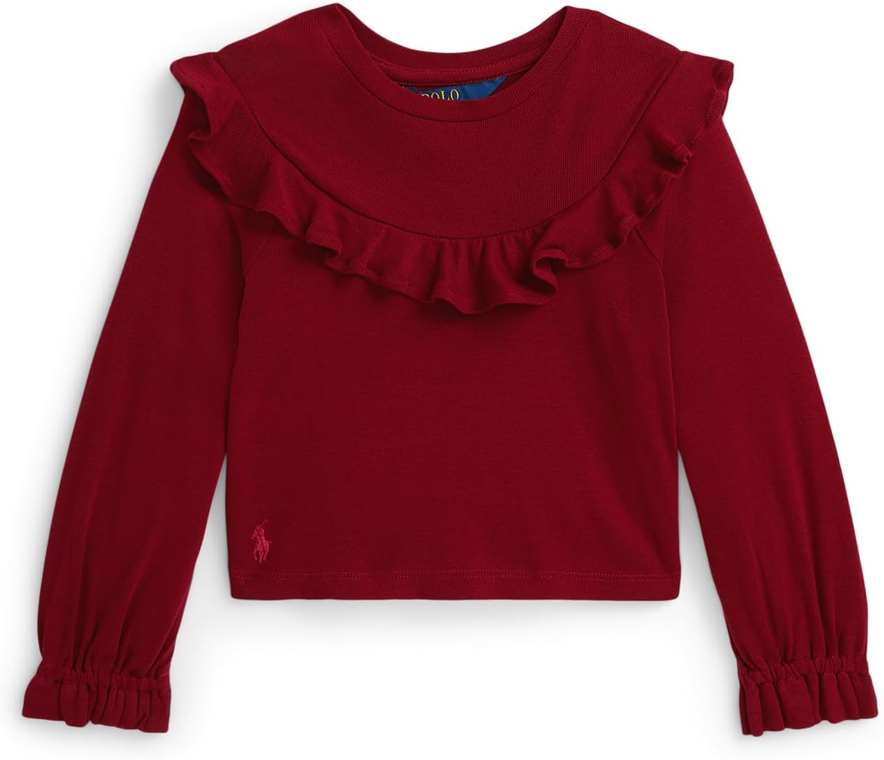 Топ из хлопка и модала с оборками Polo Ralph Lauren Kids, Holiday Red
Топ из хлопка и модала с оборками Polo Ralph Lauren Kids, Holiday Red