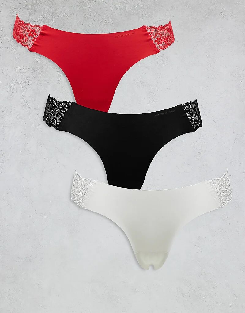 Трусики-стринги Cotton On party бесшовные комплект из 3 шт., черные, красные, белые Cotton:On
Трусики-стринги Cotton On party бесшовные комплект из 3 шт., черные, красные, белые Cotton:On
